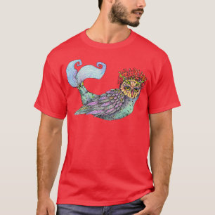 Owl Tshirt, Fairy Owl Art Tee, Owl Lover , Owl T-Shirt