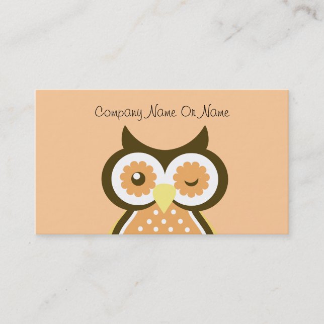 Owl Tutoring Business Cards (Front)