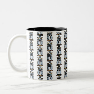 Owl Two-Tone Coffee Mug