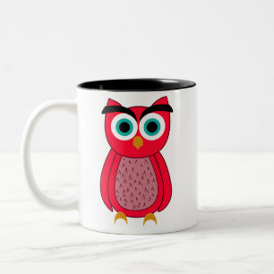 Owl Two-Tone coffee mug