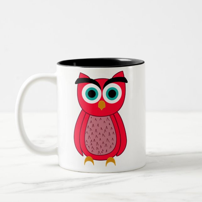 Owl   Two-Tone coffee mug (Left)