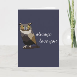 Owl Valentine's Day Funny Pun Card