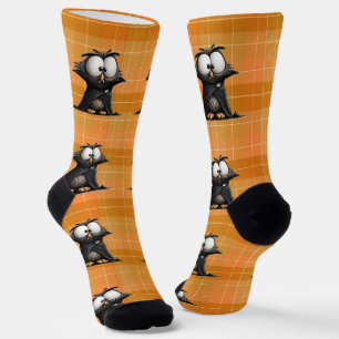 Owl vampire Halloween Socks