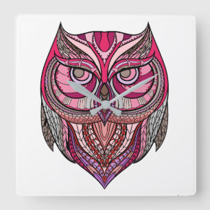 Owl wall clock