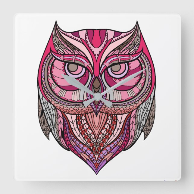 Owl wall clock (Front)