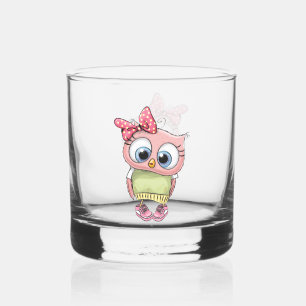 Owl Whiskey Glass