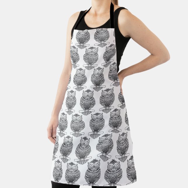 Owl (white) - Apron (Insitu)