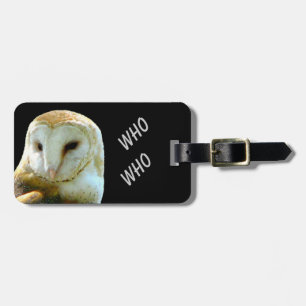 Owl Who Who Luggage Tag