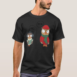 Owl Whom Bad Grammar Police English Teacher Owl T-Shirt