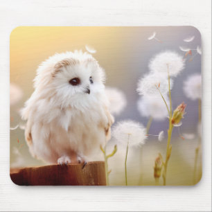 Owl Wild Bird Animal Tranquil Peaceful Mouse Pad