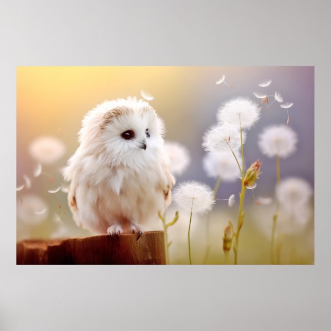 Owl Wild Bird Animal Tranquil Peaceful  Poster (Front)
