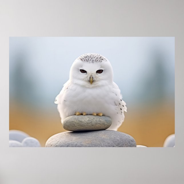 Owl Wild Bird Animal Tranquil Peaceful  Poster (Front)