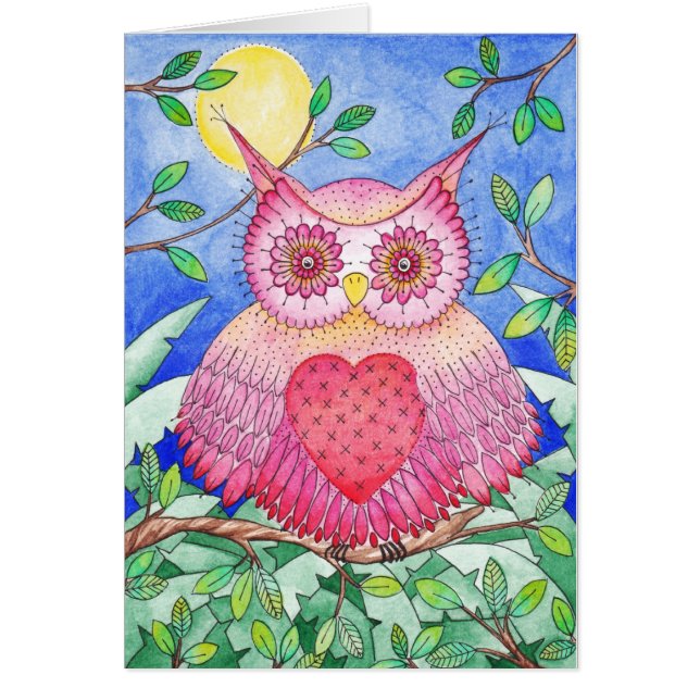Owl will always love you art card (Front)