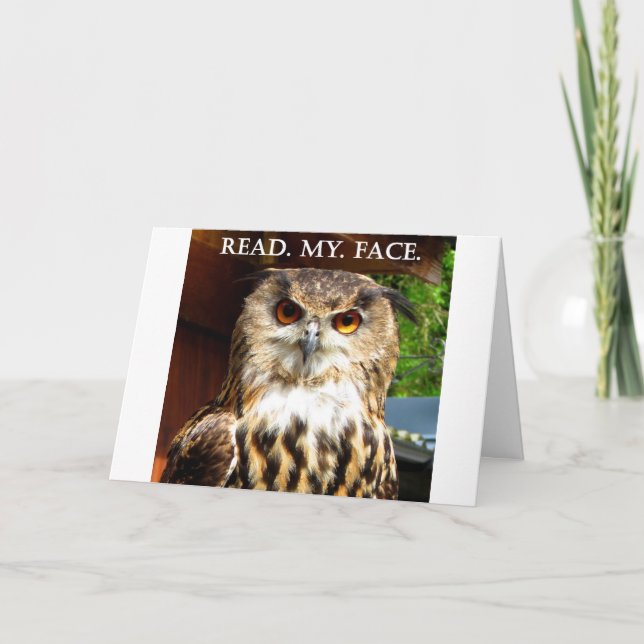 Owl with Attitude Card (Front)