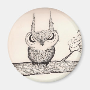 Owl-With-Attitude! - magnet