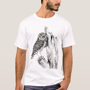 Owl With Grasshopper Shirt