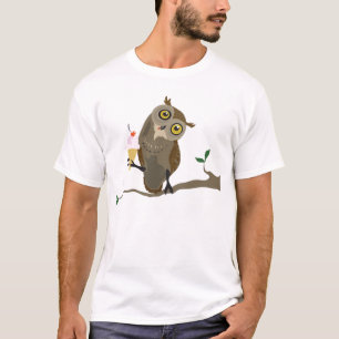 Owl with IceCream light t-shirt