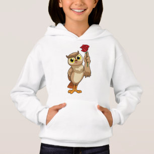 Owl with Rose
