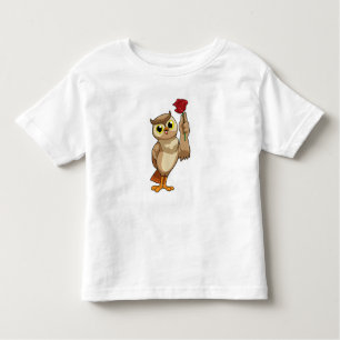 Owl with Rose Toddler T-Shirt