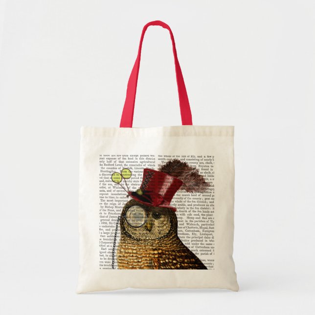 Owl With Top Hat 3 Tote Bag (Front)