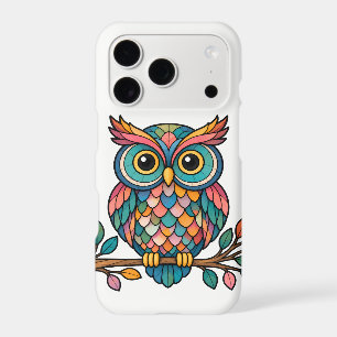 Owl with White Background-Stay Wild.Stay Colourful