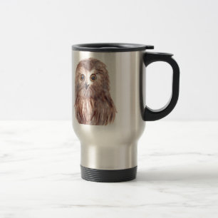Owl woodland bird travel mug