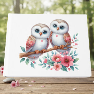 Owl Woodland Boho Rustic Country Wedding Guest Book