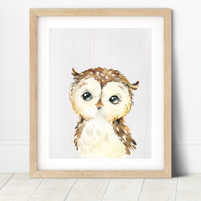 Owl Woodland Nursery Art Print (Creator Uploaded)