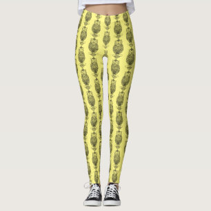 Owl (yellow) - Leggings