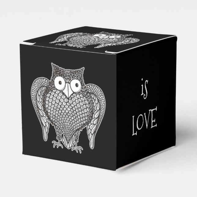 Owl you Need Favour Box (Front Side)