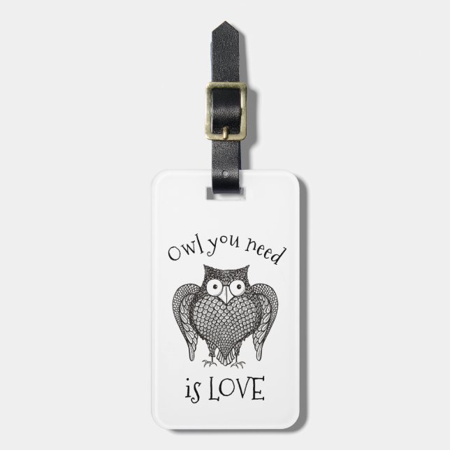 Owl you Need Luggage Tag (Front Vertical)