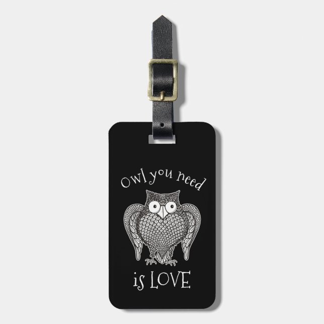 Owl you Need Luggage Tag (Front Vertical)