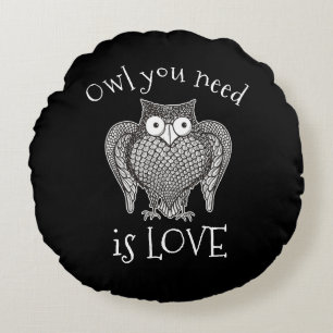Owl you Need Round Cushion