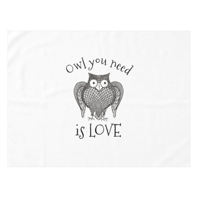 Owl you Need Tablecloth (Front (Horizontal))
