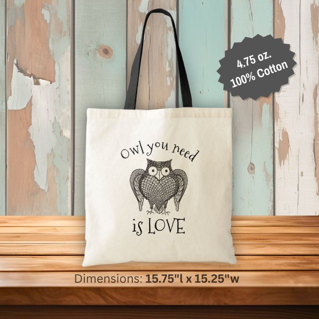 Owl you Need Tote Bag (Creator Uploaded)