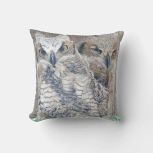 Owlettes Baby Owls Decorative Throw Pillow