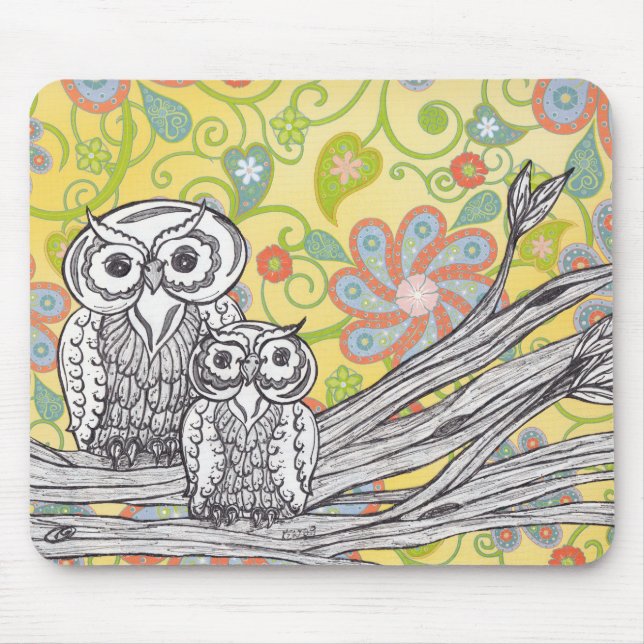 Owls 03 Mousepad (Front)