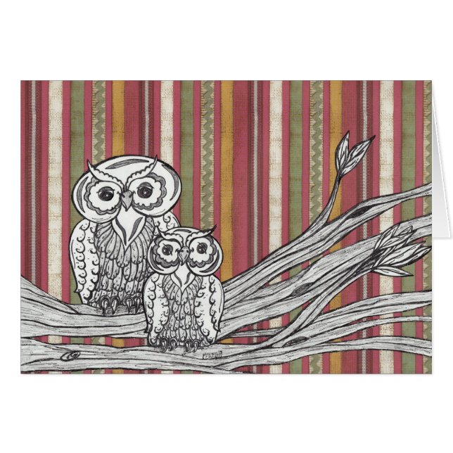 Owls 06 Gift card (Front Horizontal)