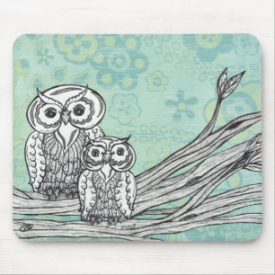 Owls 102 mouse pad