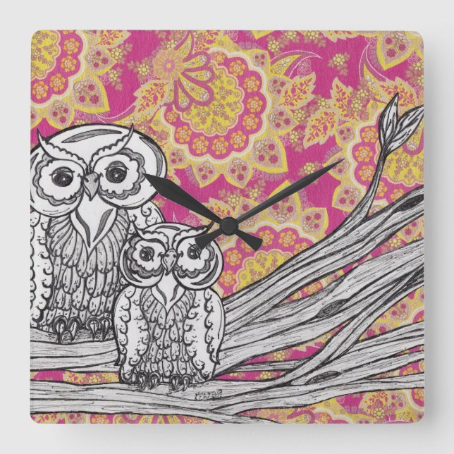 Owls 36 Clock (Front)