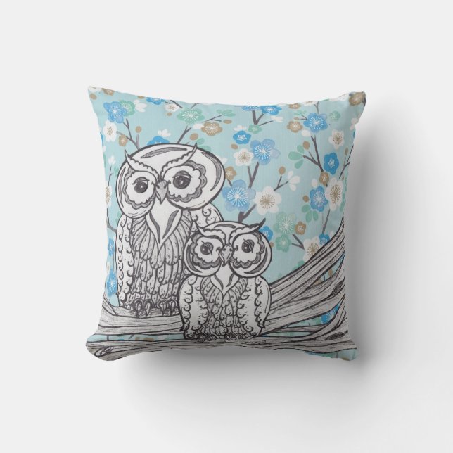 Owls 38 Pillow (Front)