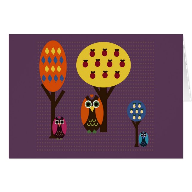 Owls and Trees (Front Horizontal)