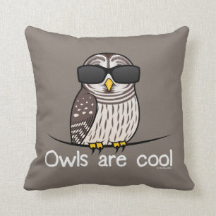 Owls are cool cushion