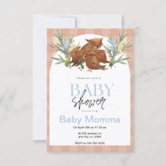 Owls Baby Shower Invitation