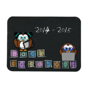 owl's back to school magnet