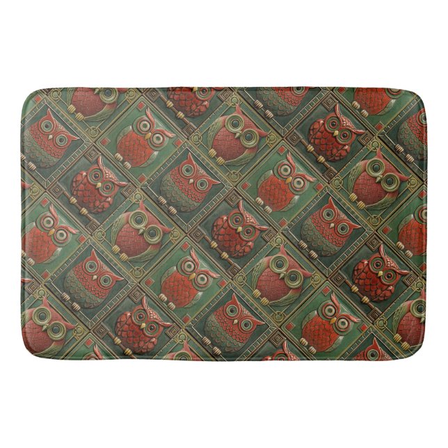 Owls Bath Mat (Front)
