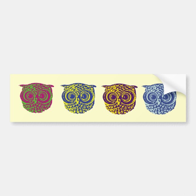 Owls Bumper Sticker (Front)