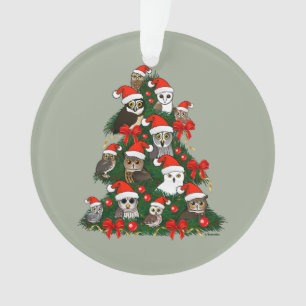 Owls Christmas Tree Ornament