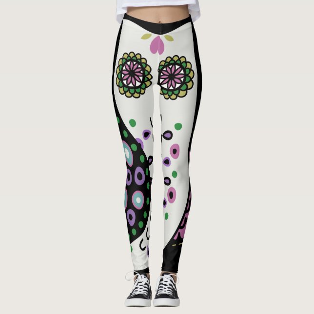 Owls Custom Comfortable Retro Leggings (Front)
