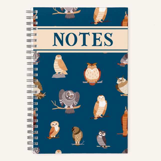 Owls Cute  Notebook (Front)